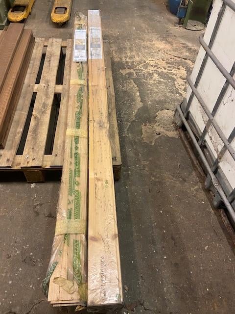 LOT GRENEN/EIKEN SCHROTEN WAND PLAFOND, Ophalen, Minder dan 25 mm, Eiken, Nieuw