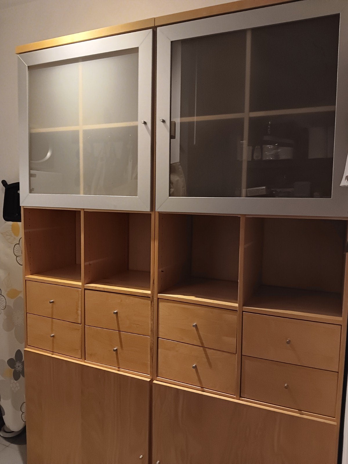 kast te koop, Huis en Inrichting, Kasten | Vitrinekasten, Ophalen, Gebruikt, Met lade(s), 200 cm of meer