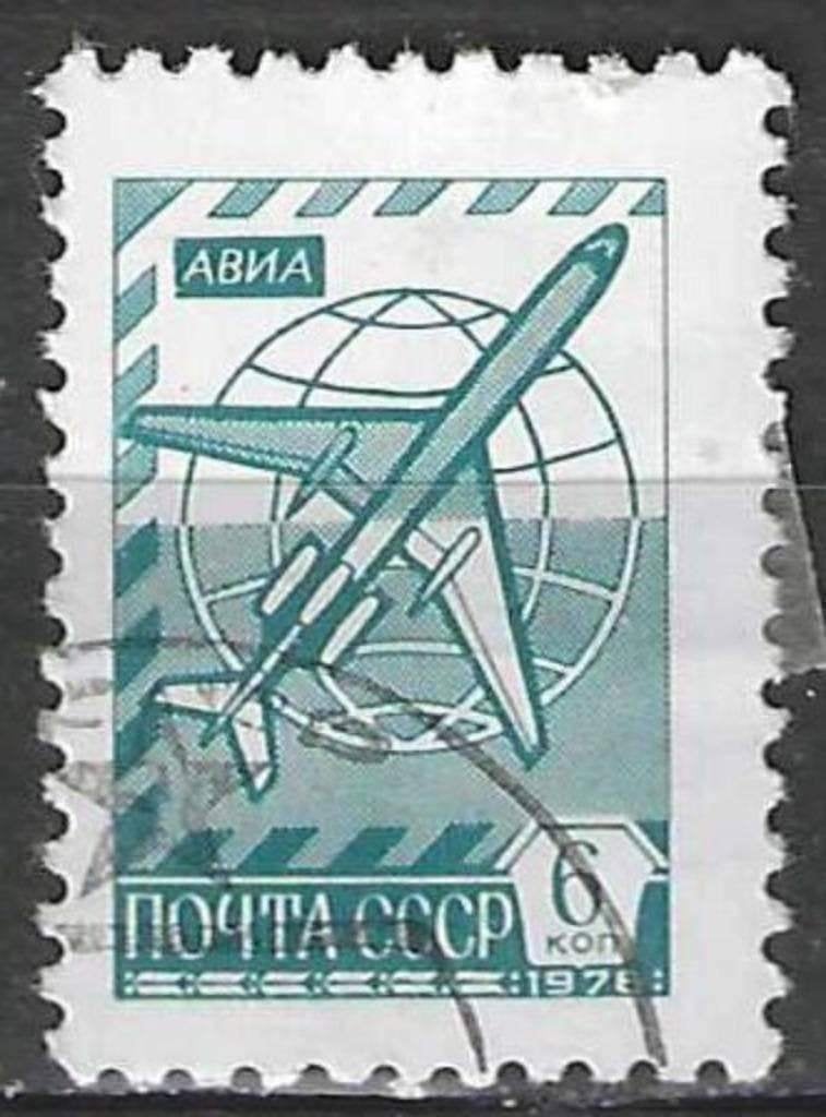 Rusland 1976 - Yvert 4333 - Vliegtuig TU-154 - 6 k. (ST), Verzenden, Gestempeld
