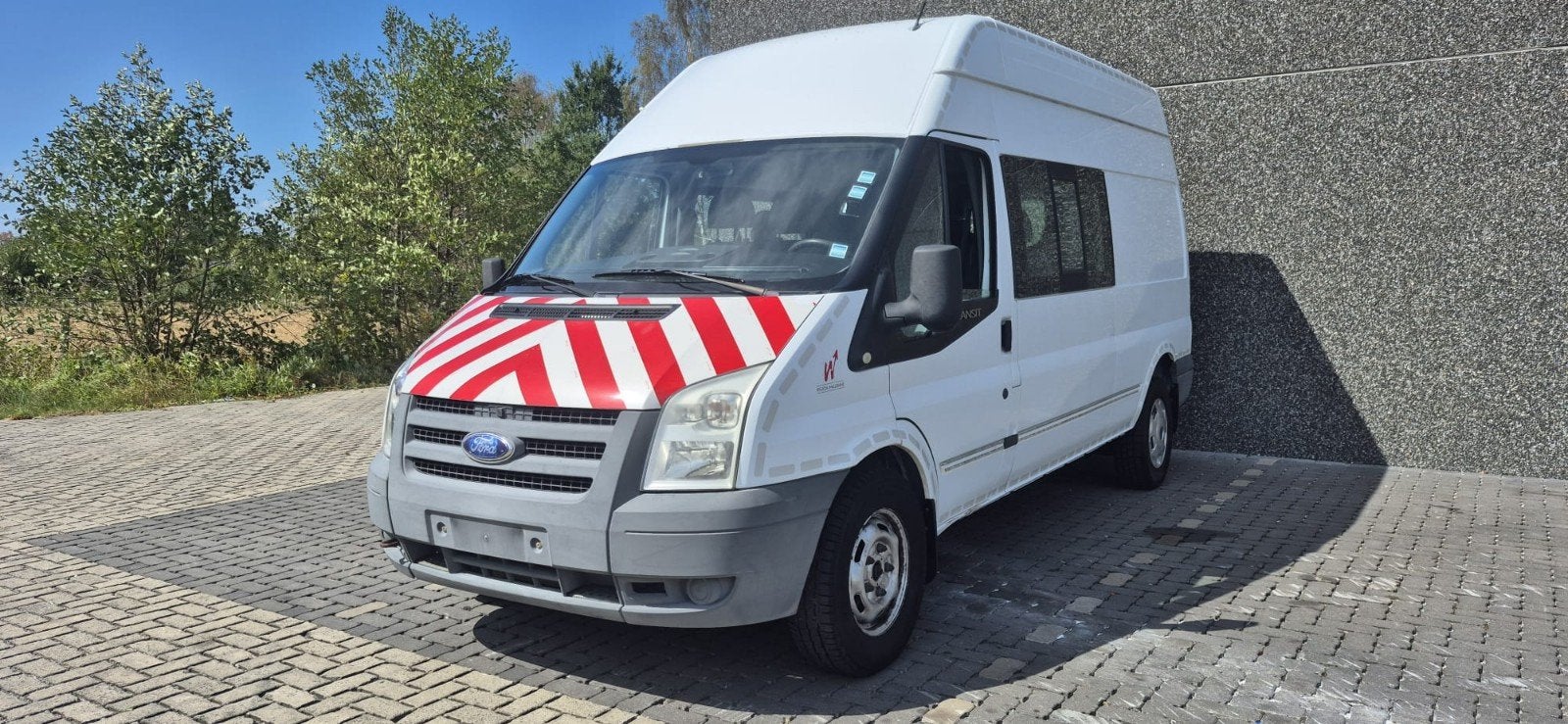 Ford Transit Maxi Diesel 2010 Dubbel Cabine 80dkm, Auto's, Dealer onderhouden, Wit, Bedrijf, Diesel