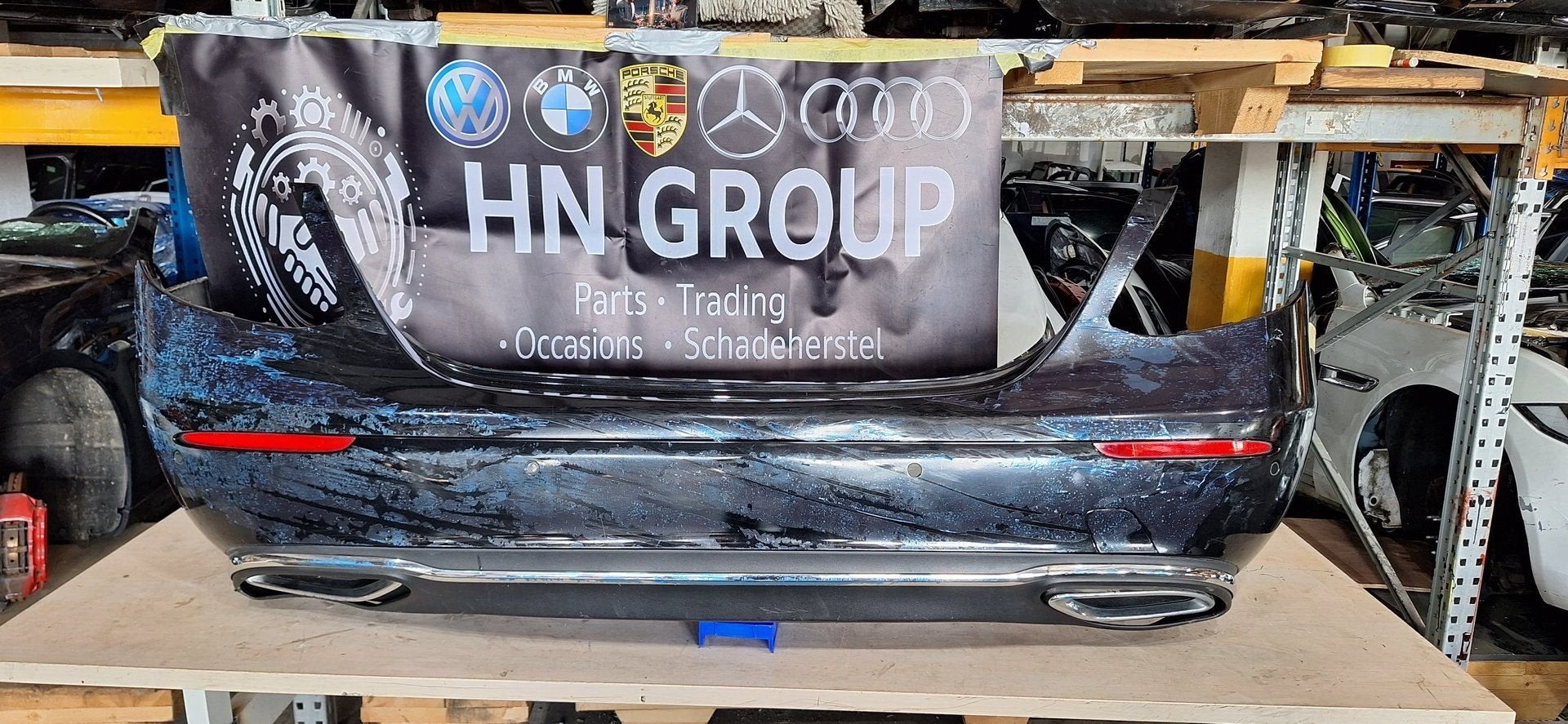 Mercedes-Benz S-Klasse W222 facelift achterbumper, Gebruikt, -, Ophalen of Verzenden, Achter