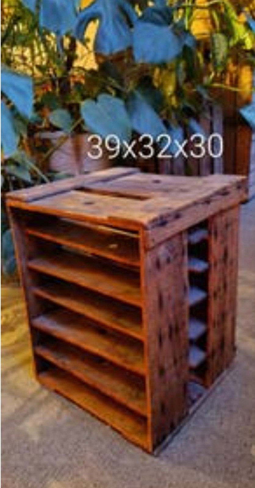 Armoire de rangement/armoire de rangement en bois rustique, Antiquités & Art, Enlèvement