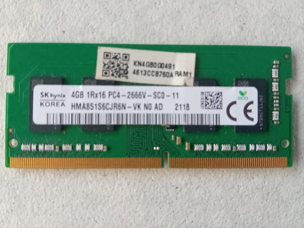 Module de mémoire SK Hynix PC4-2666V 4 Go DDR4 2666 MHz, Informatique & Logiciels, Enlèvement ou Envoi, DDR4, Comme neuf, Laptop