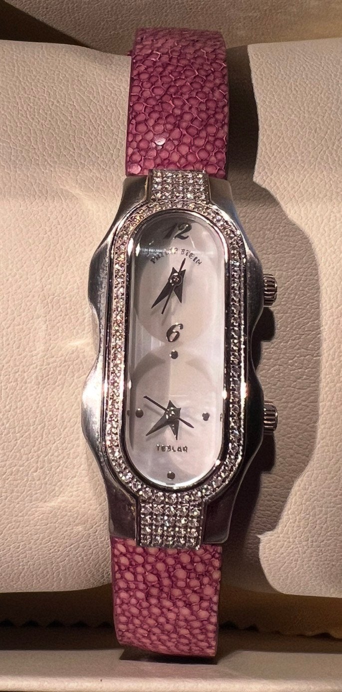 Philip Stein Teslar diamanten horloge, Ophalen, Zo goed als nieuw