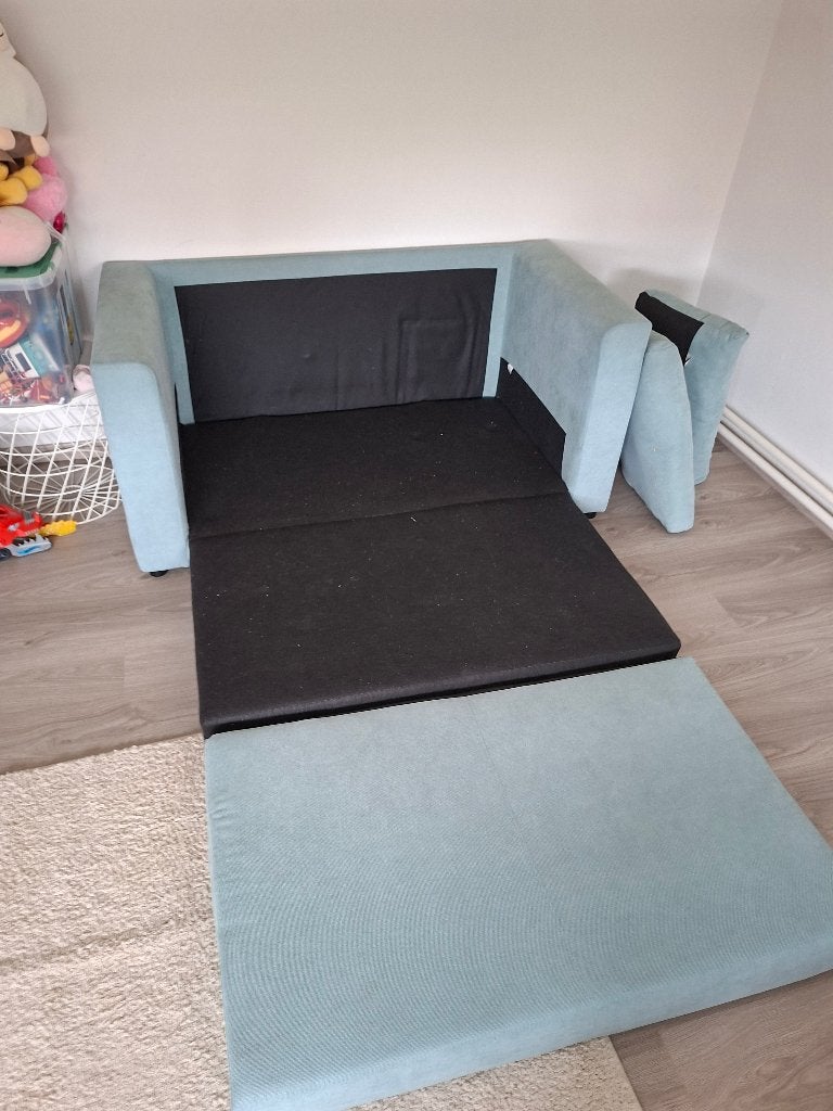 Uitklapbare zetel, Huis en Inrichting, Zetels | Zetels, Ophalen, Gebruikt, 150 tot 200 cm, Tweepersoons