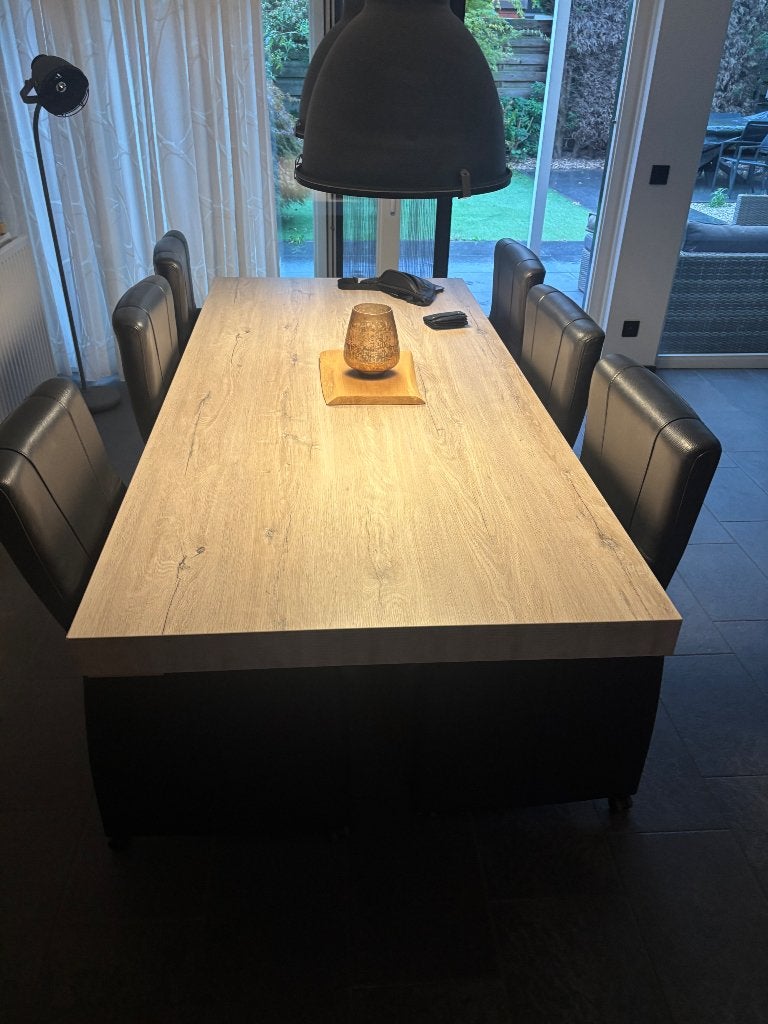Zetel en leren stoelen, Ophalen, Gebruikt, Leer