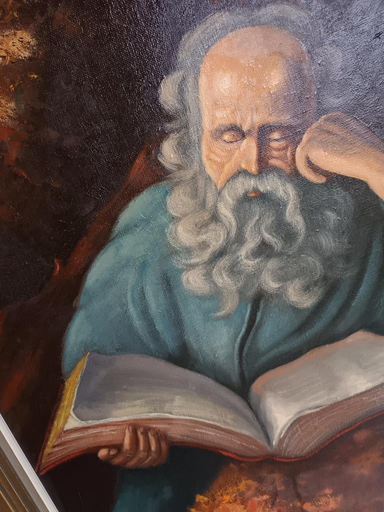 Schilderij volders, groot, prachtstuk , gouden kader., Antiek en Kunst, Ophalen