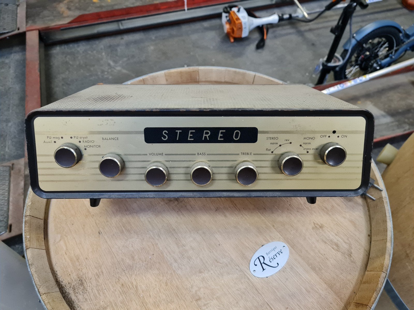 vintage MBLE BBO 845 stereo buizenversterker, Muziek en Instrumenten, Versterkers | Bas en Gitaar, Ophalen