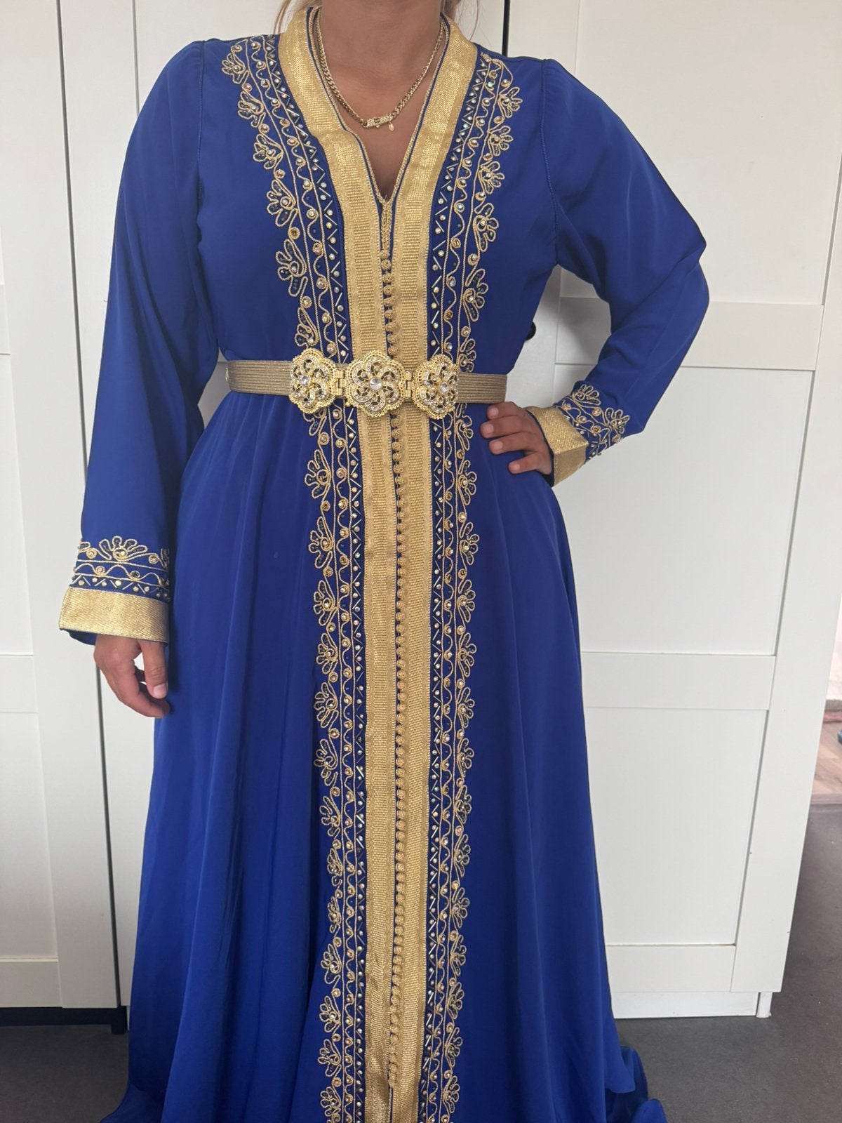 Caftan, Kleding | Dames, Gelegenheidskleding, Ophalen, Zo goed als nieuw, Maat 38/40 (M)