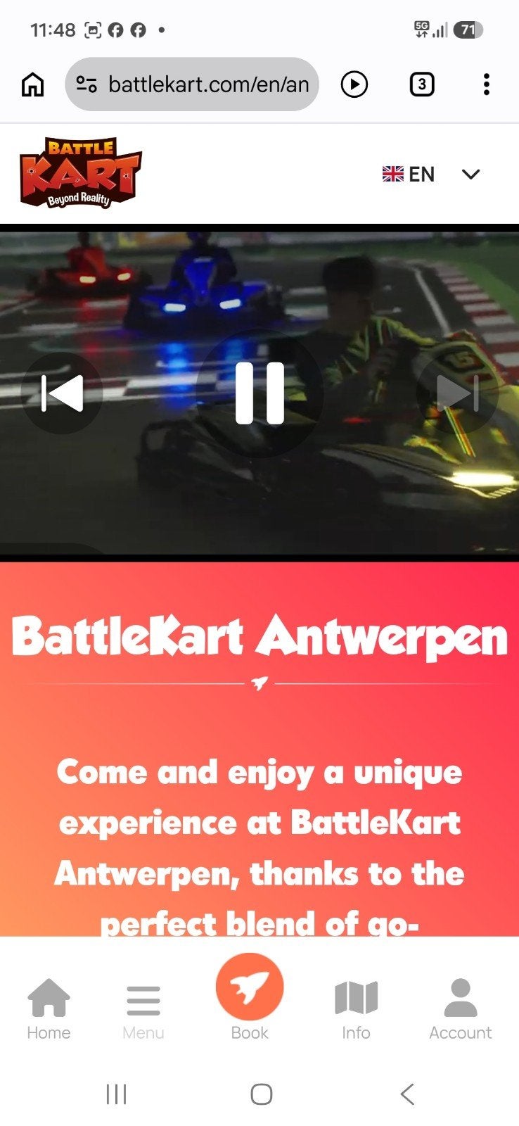 BattleKart 3 tickets, Drie personen of meer, Arrangement, Ticket of Toegangskaart