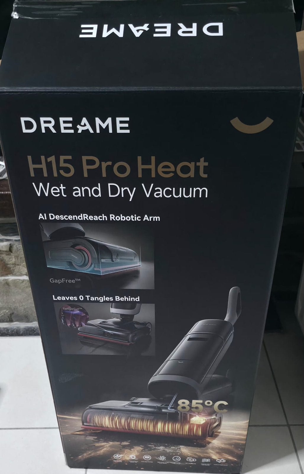 Dreame H15 Pro Heat, Stille werking, Zo goed als nieuw, Reservoir, Ophalen