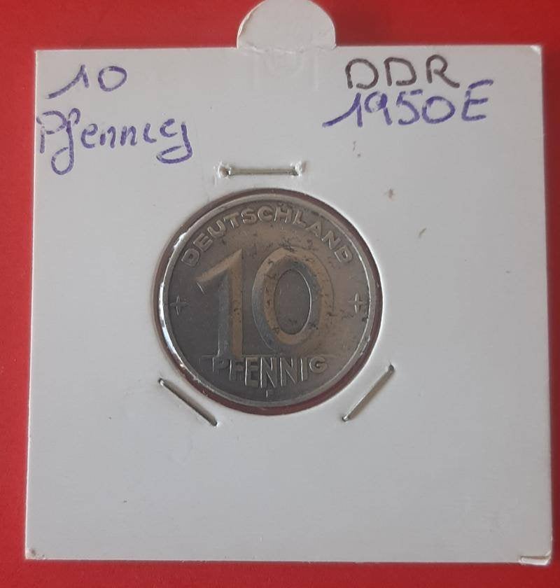 DDR - 10 Pfennig 1950 E rare, Enlèvement ou Envoi