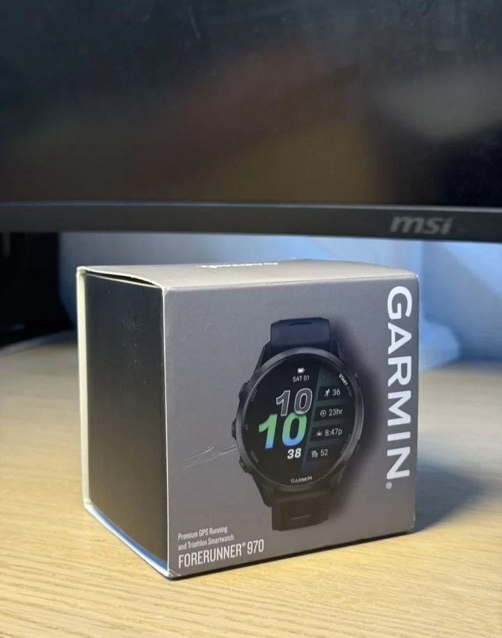 Garmin Forerunner 970 (comme neuf), Étanche, Enlèvement ou Envoi, Comme neuf, Niveau de stress
