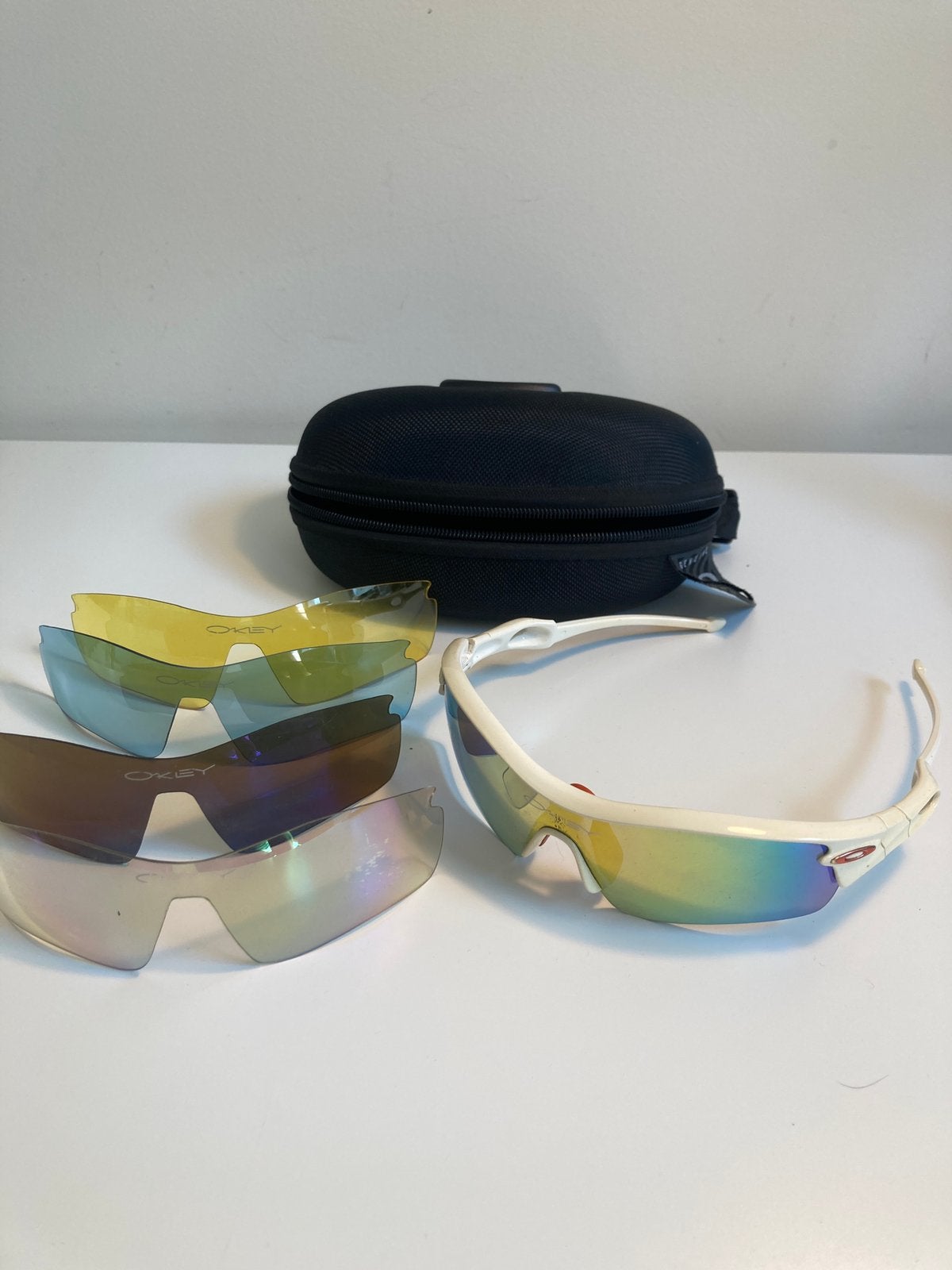 Oakley Sunglasses Radar Path Wit, Zonnebril, Wit, Ophalen of Verzenden, Zo goed als nieuw