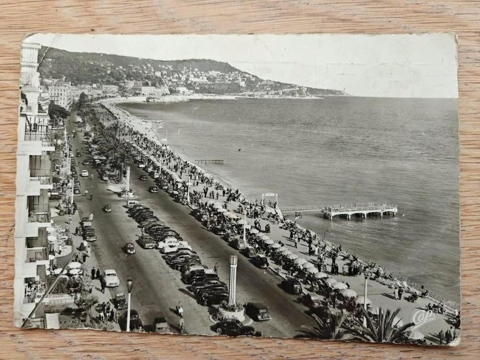 Postkaart Wielerkoers Parijs-Nice 1954, Verzamelen, Ophalen of Verzenden