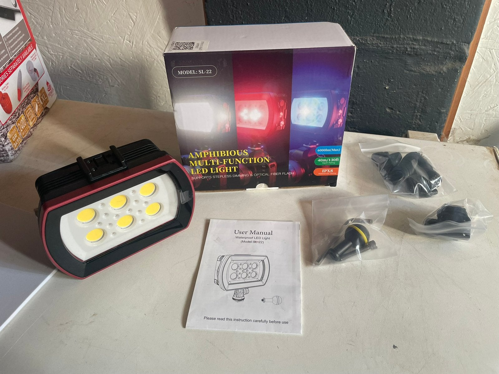 Led spot waterdichte onderwaterlamp, Audio, Tv en Foto, Ophalen of Verzenden, Zo goed als nieuw