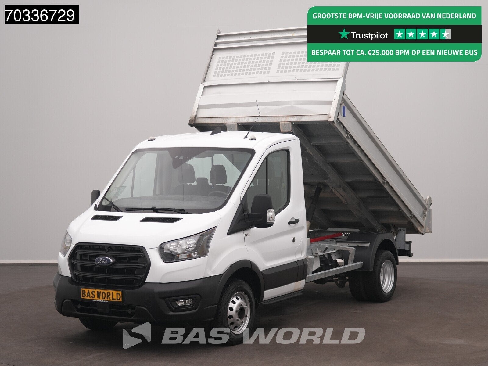 Ford Transit 170pk Kipper Dubbellucht 3,5t Trekhaak Airco Ca, Achat, Euro 6, Entreprise, 3 places