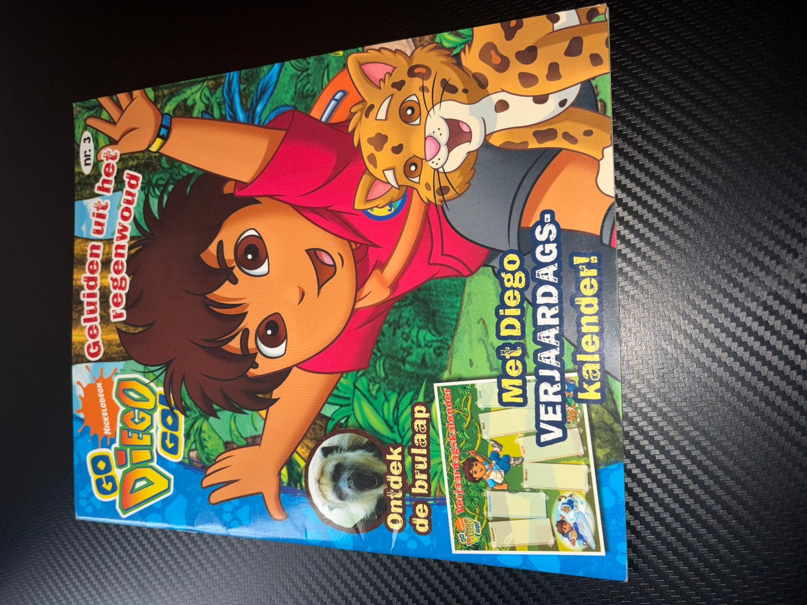 Go Diego Go! kinderboek nr. 3 – verjaardagskalender, Diversen, Ophalen of Verzenden, Zo goed als nieuw