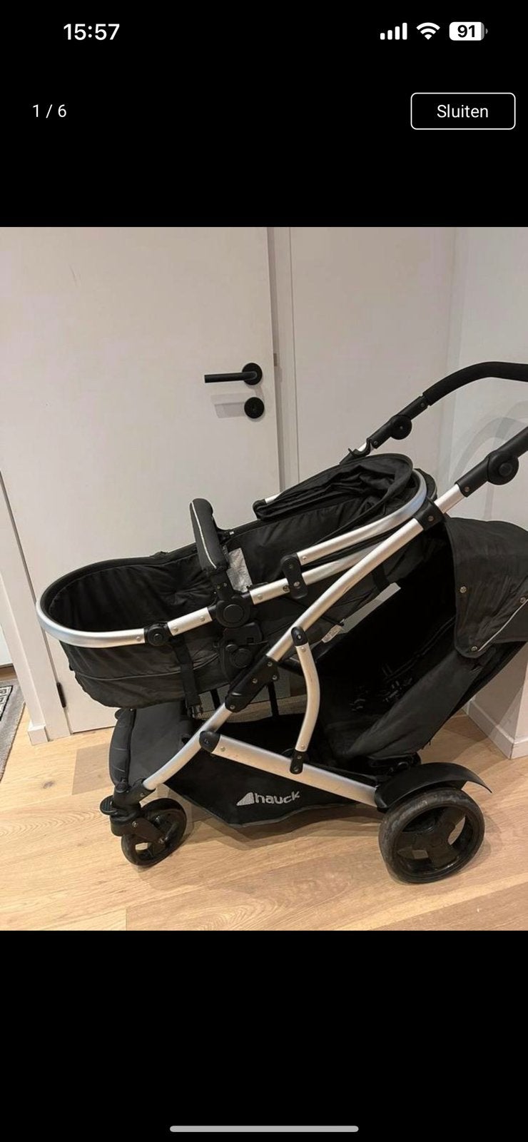 Hauck duett  €49, Ophalen, Zo goed als nieuw