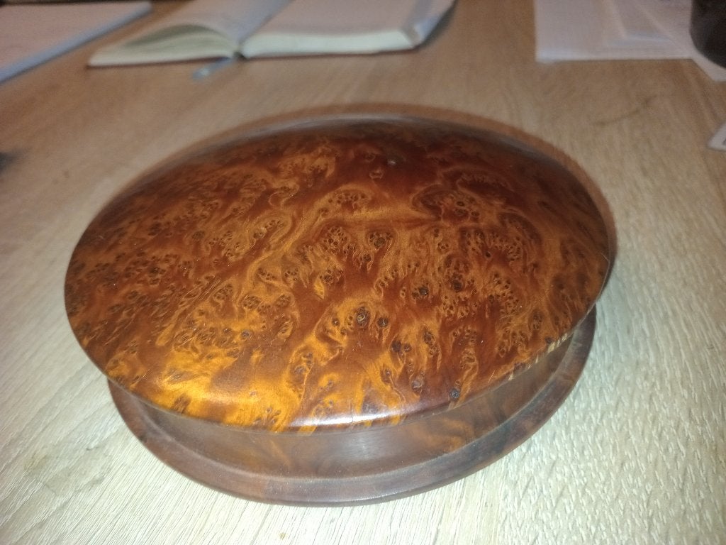 Boîte en bois de loupe, Enlèvement ou Envoi, Bois