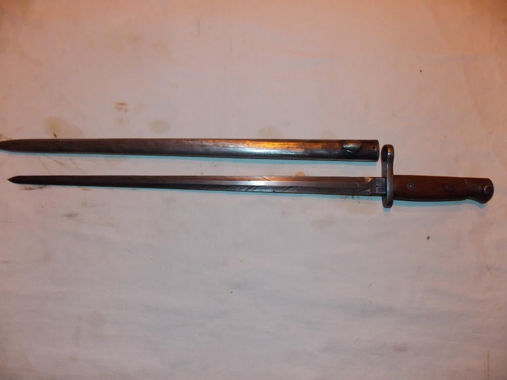 WWI Belgische M1916 bajonet (C), Ophalen of Verzenden, Landmacht, Zwaard of Sabel