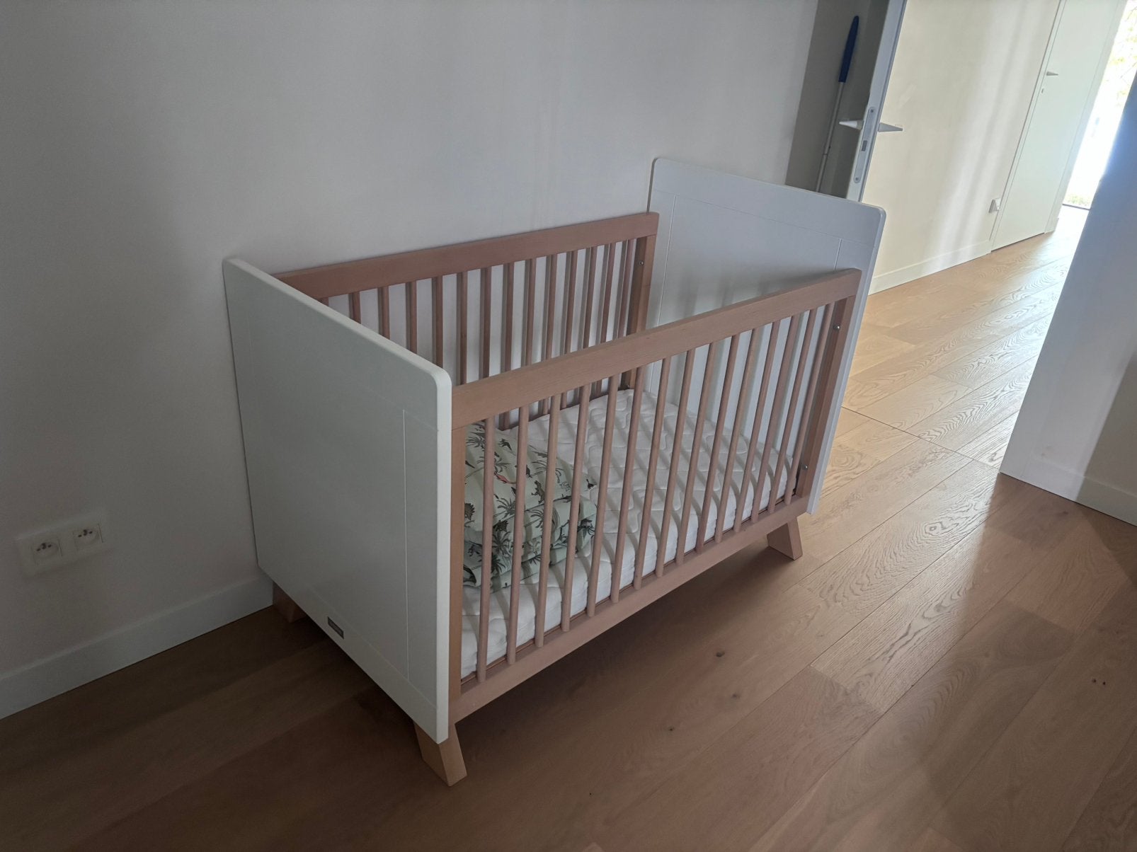 Ledikant babybed bopita 60x120 vestelbaar, Kinderen en Baby's, Ophalen, Gebruikt, Jongetje of Meisje