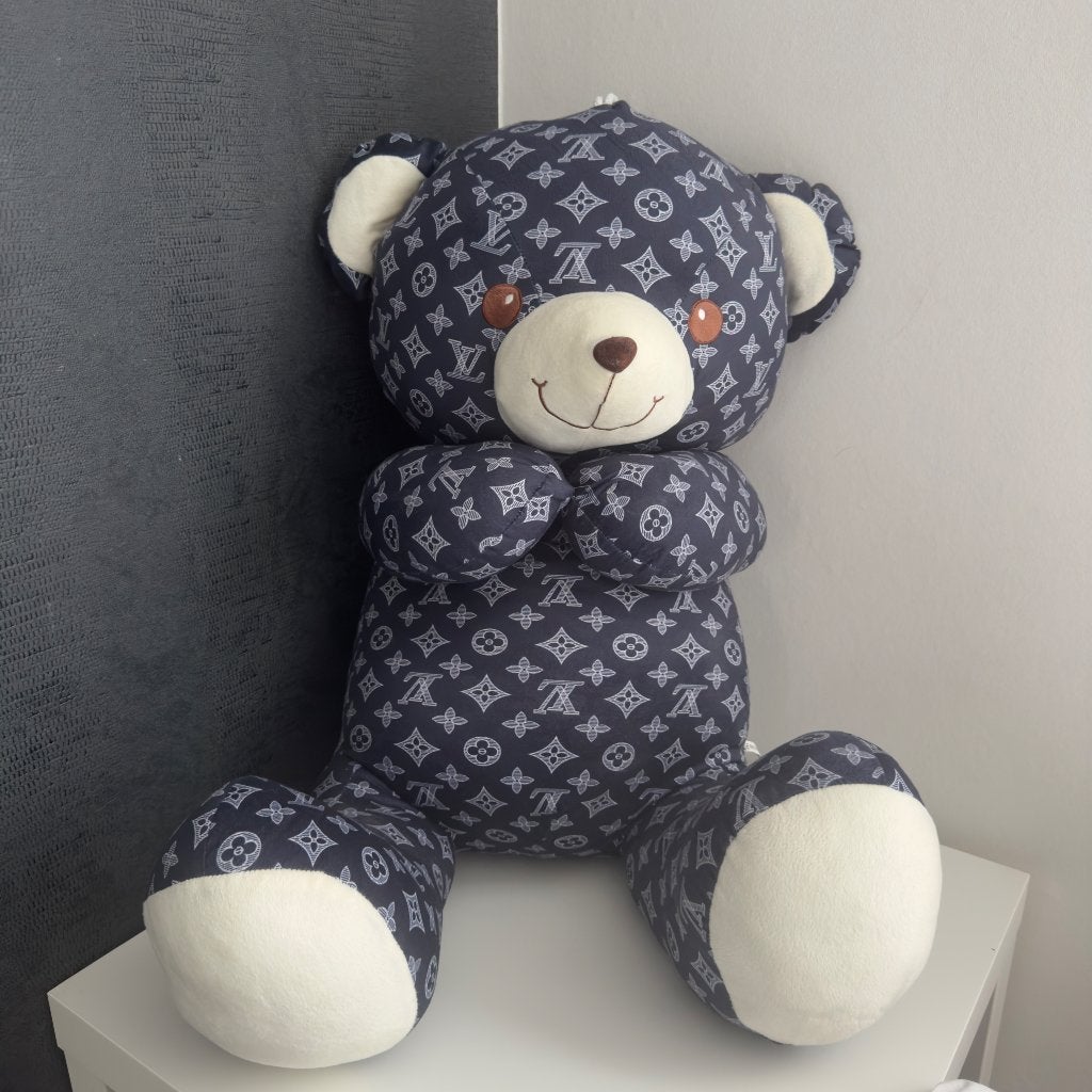 LV knuffelbeer blauw, Enfants & Bébés, Enlèvement ou Envoi, Moyen (20 à 80 cm), Ours, Neuf