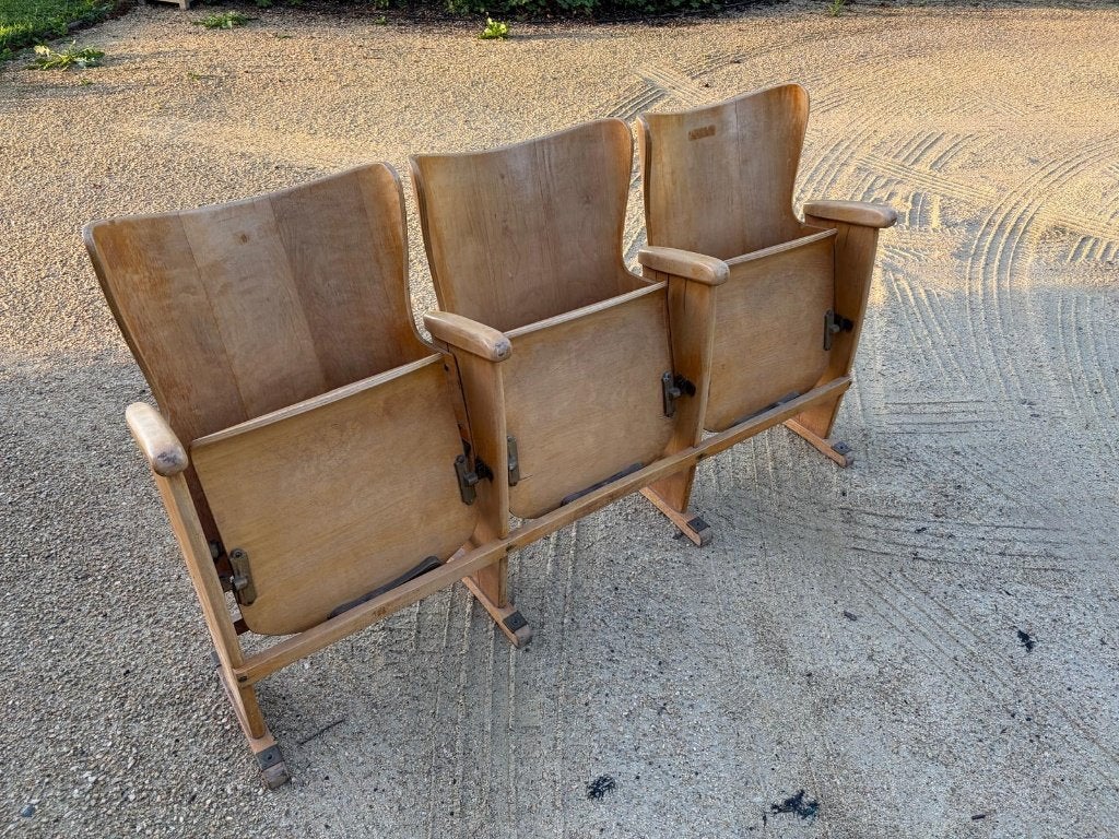 Sièges de théâtre, Enlèvement, Utilisé, Banc droit, Bois