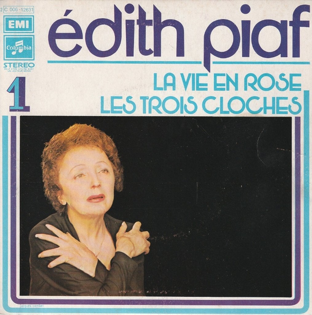 Edith Piaf - La vie en rose / Les trois cloches, 7 inch, Comme neuf, Autres genres, Pochette photo