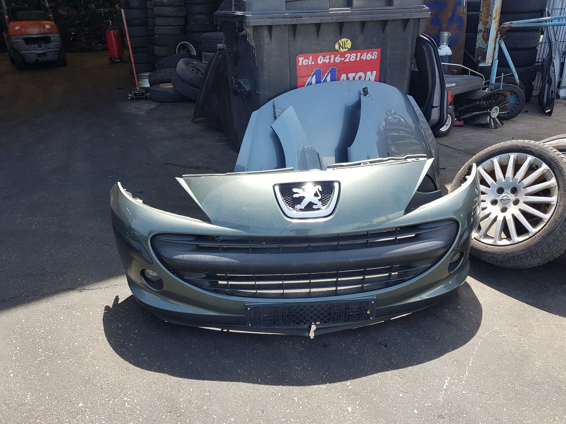 PEUGEOT 207 VOORBUMPER FACELIFT  BJ 2009, Gebruikt, -, Voor, -