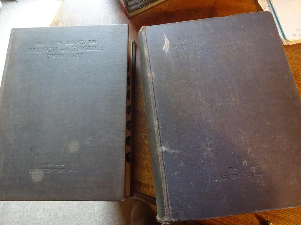 Dictionnaires Harrap's Standard Français-Anglais 1939-1941, Enlèvement ou Envoi, Utilisé, Autres éditeurs, Anglais