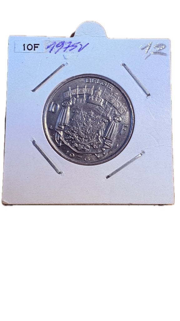 BAUDOUIN I : 10 FRANCS 1975V (2), Enlèvement ou Envoi