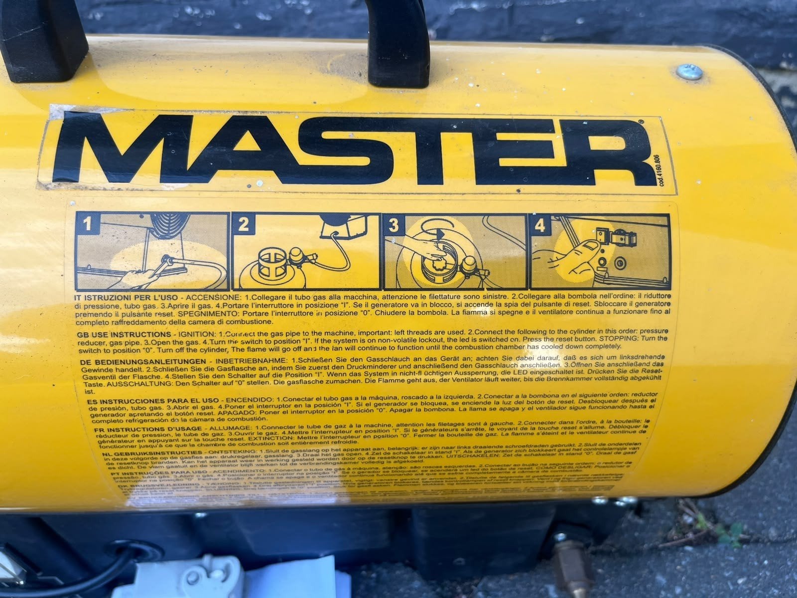 draagbaar verwarmingstoestel op gas Master, Doe-het-zelf en Bouw, Ophalen