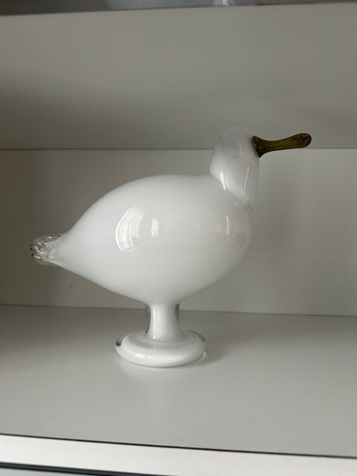Mondgeblazen vogel, Antiquités & Art, Art | Objets design, Verre, Objet, 20 cm, Fait main