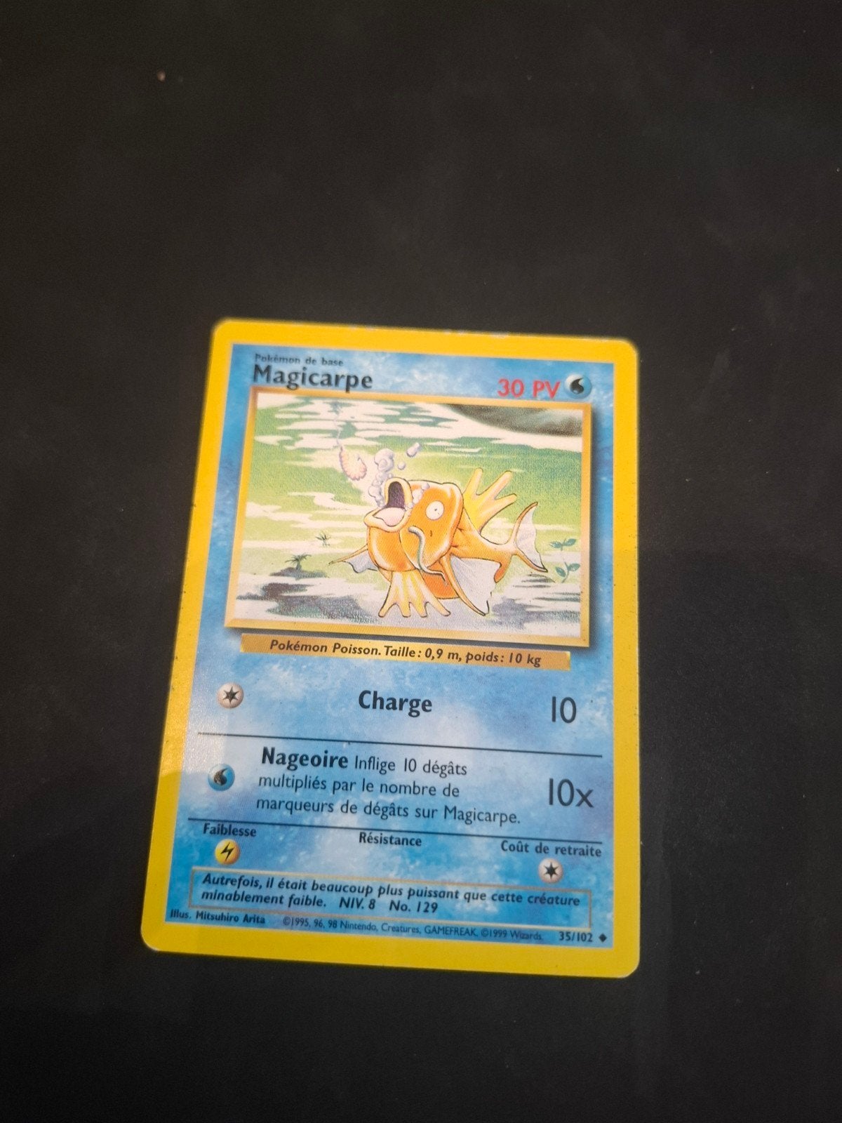 Pokémon Kaart Magicarpe 35/102 Base Set Frans, Ophalen of Verzenden