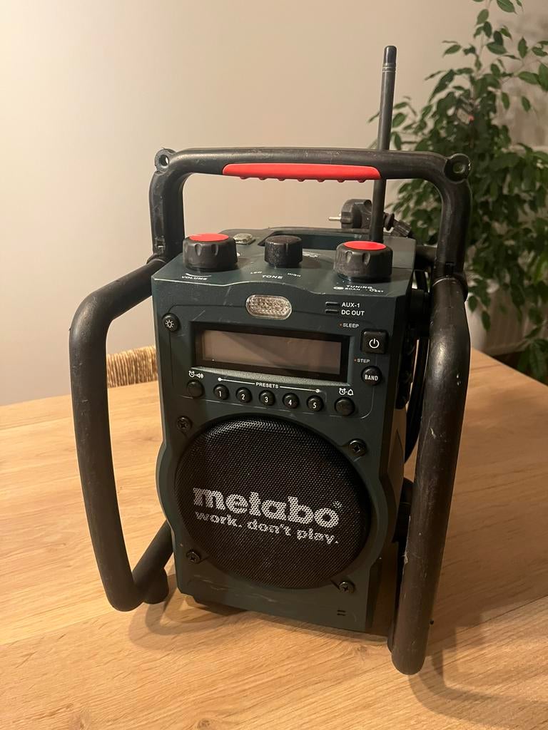 Metabo werf radio in goede staat, Ophalen, Gebruikt