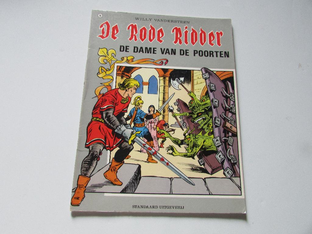 DE RODE RIDDER ; De Dame van de Poorten, Gelezen, Karel Biddeloo, Eén stripboek, Ophalen of Verzenden
