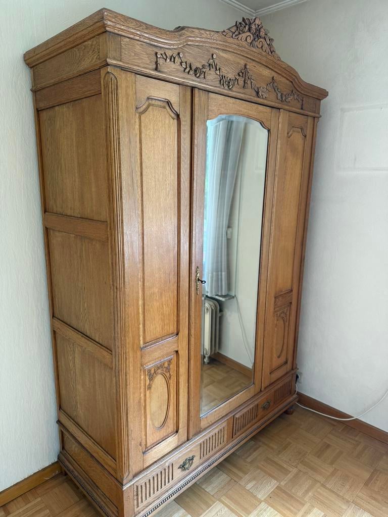 Armoire en chêne massif, Antiek en Kunst, Ophalen of Verzenden