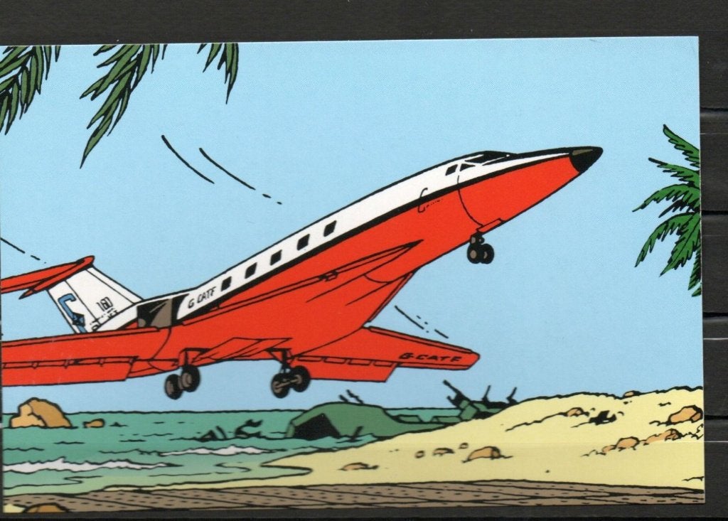 Carte postale : Hergé : Tintin/Kuifje - Avion (7), Collections, Enlèvement