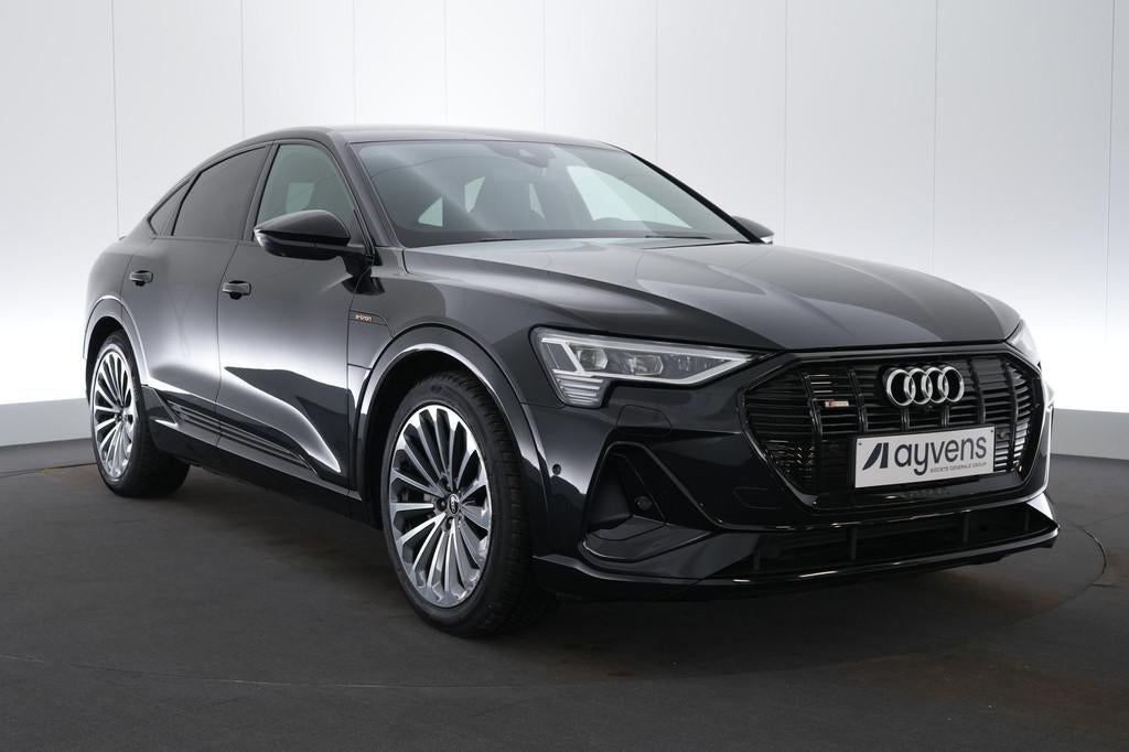 (2BHA397) AUDI E-TRON SPORTBACK, Auto's, Gebruikt, Parkeersensor, Zwart, Leder