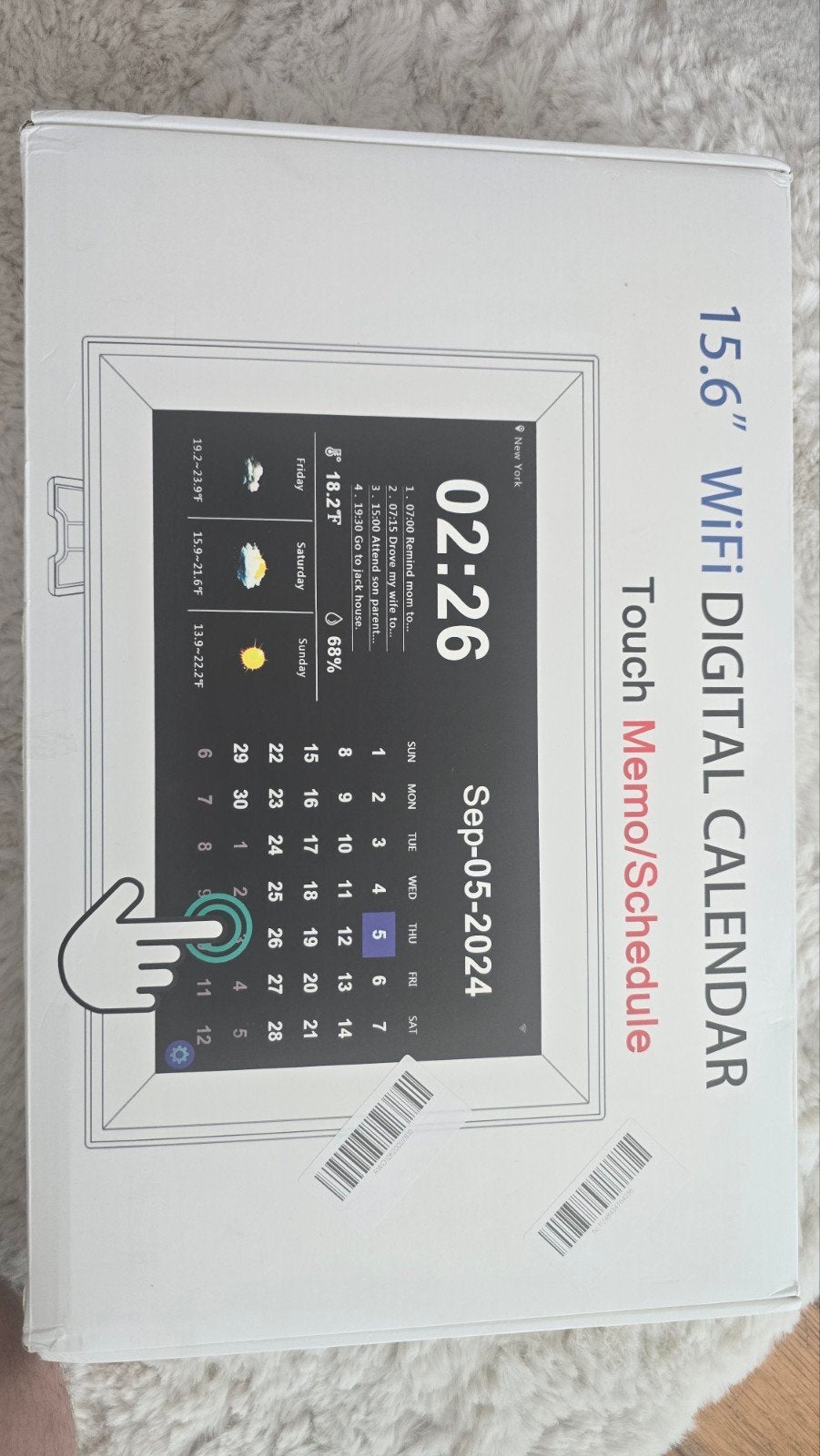 Wifi Digitale kalender, Ophalen, Nieuw, 12 inch of groter
