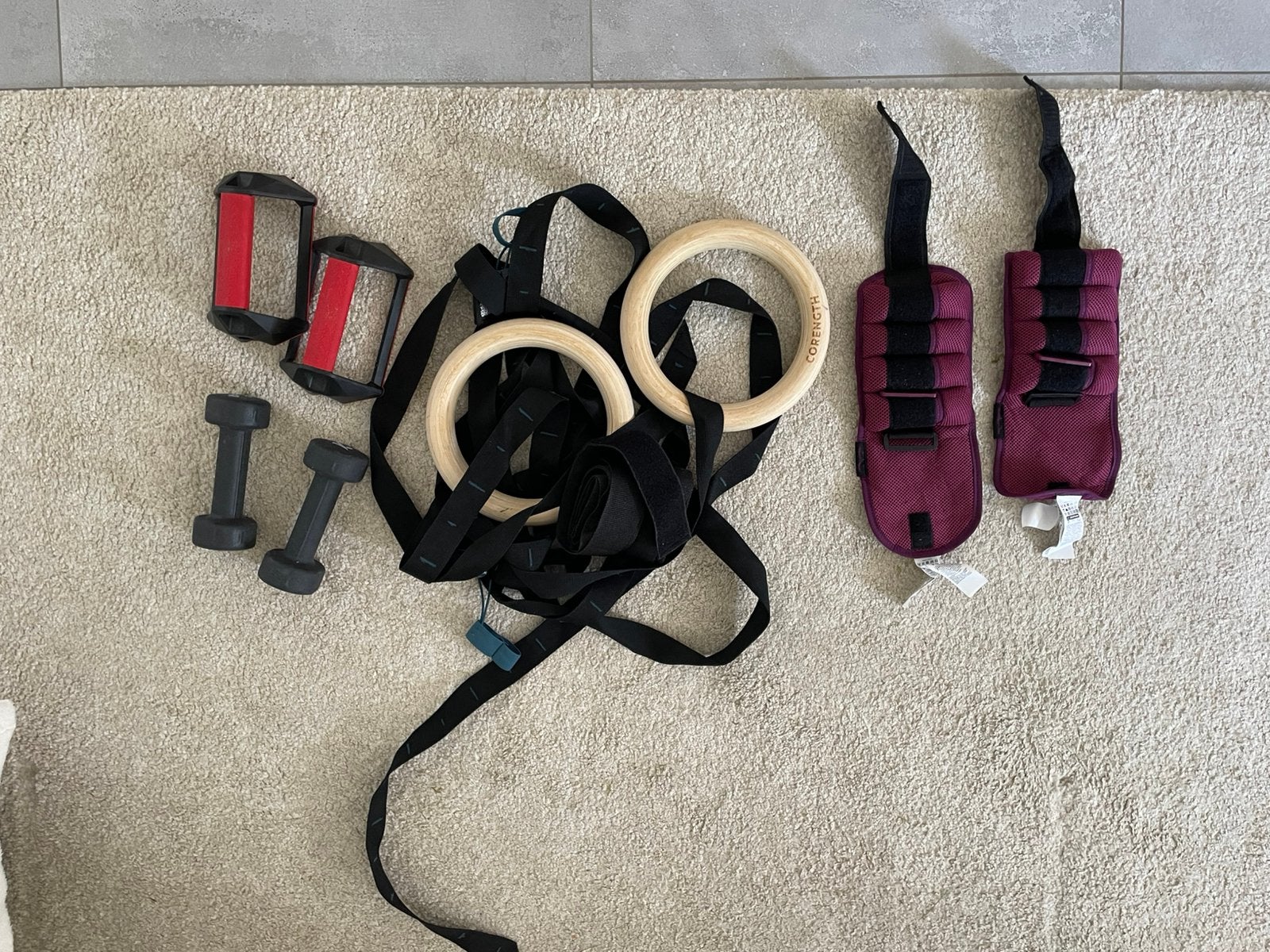 Petit kit musculation poids du corps, Sport en Fitness, Overige Sport en Fitness, Ophalen, Zo goed als nieuw