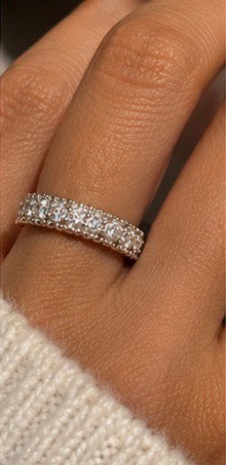 Prachtige Dialant Labo Moissanite ring, Ophalen of Verzenden, Zo goed als nieuw, Zilver, Zilver