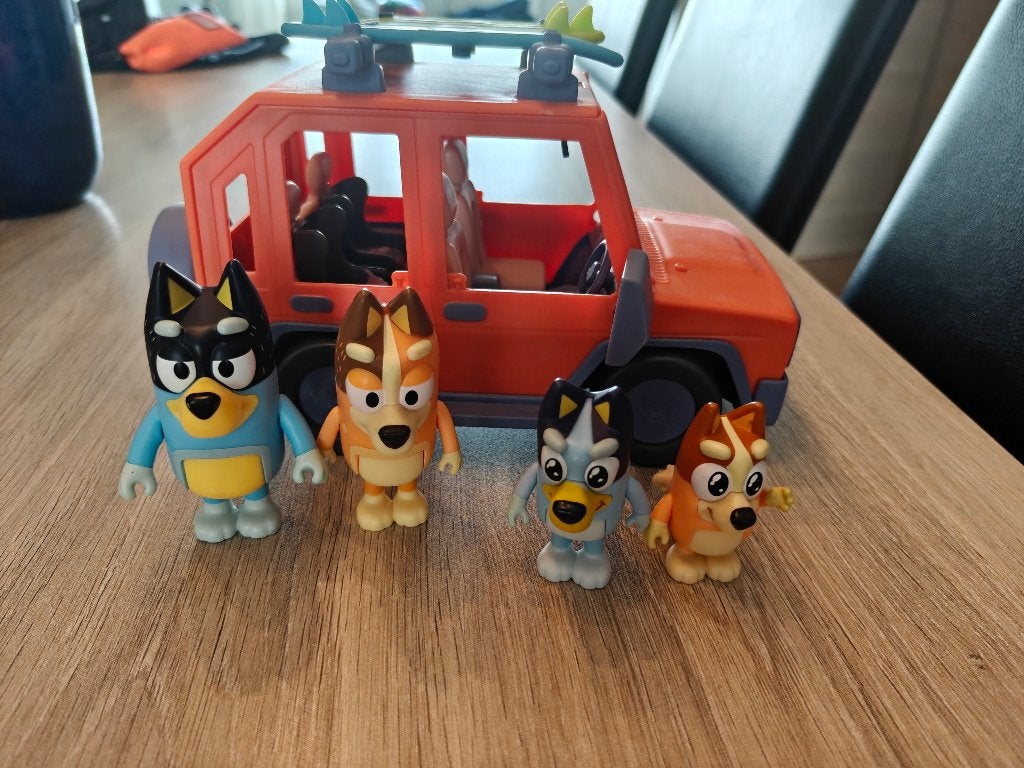 Bluey auto, Ophalen, Gebruikt
