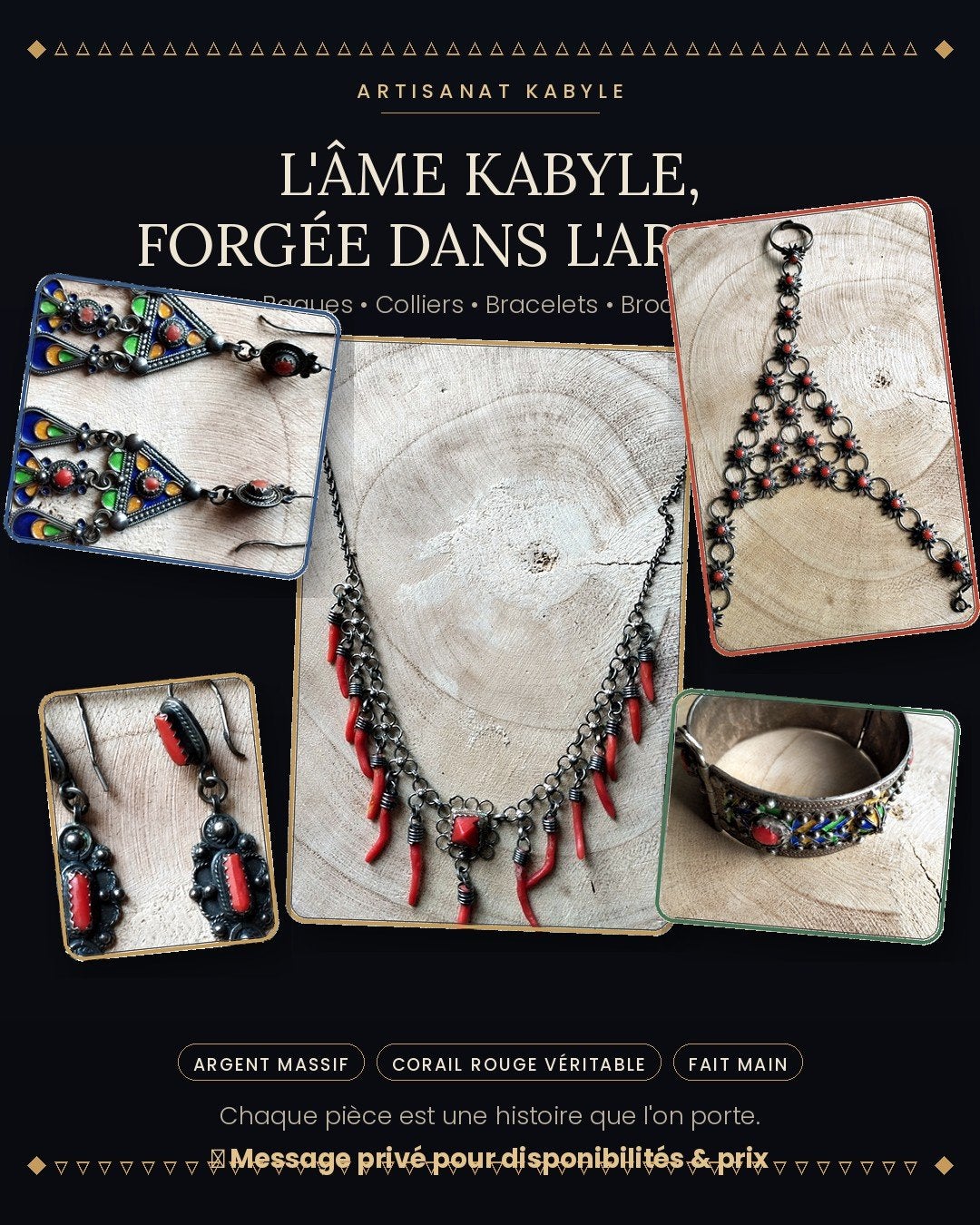 Bijoux kabyle, Argent