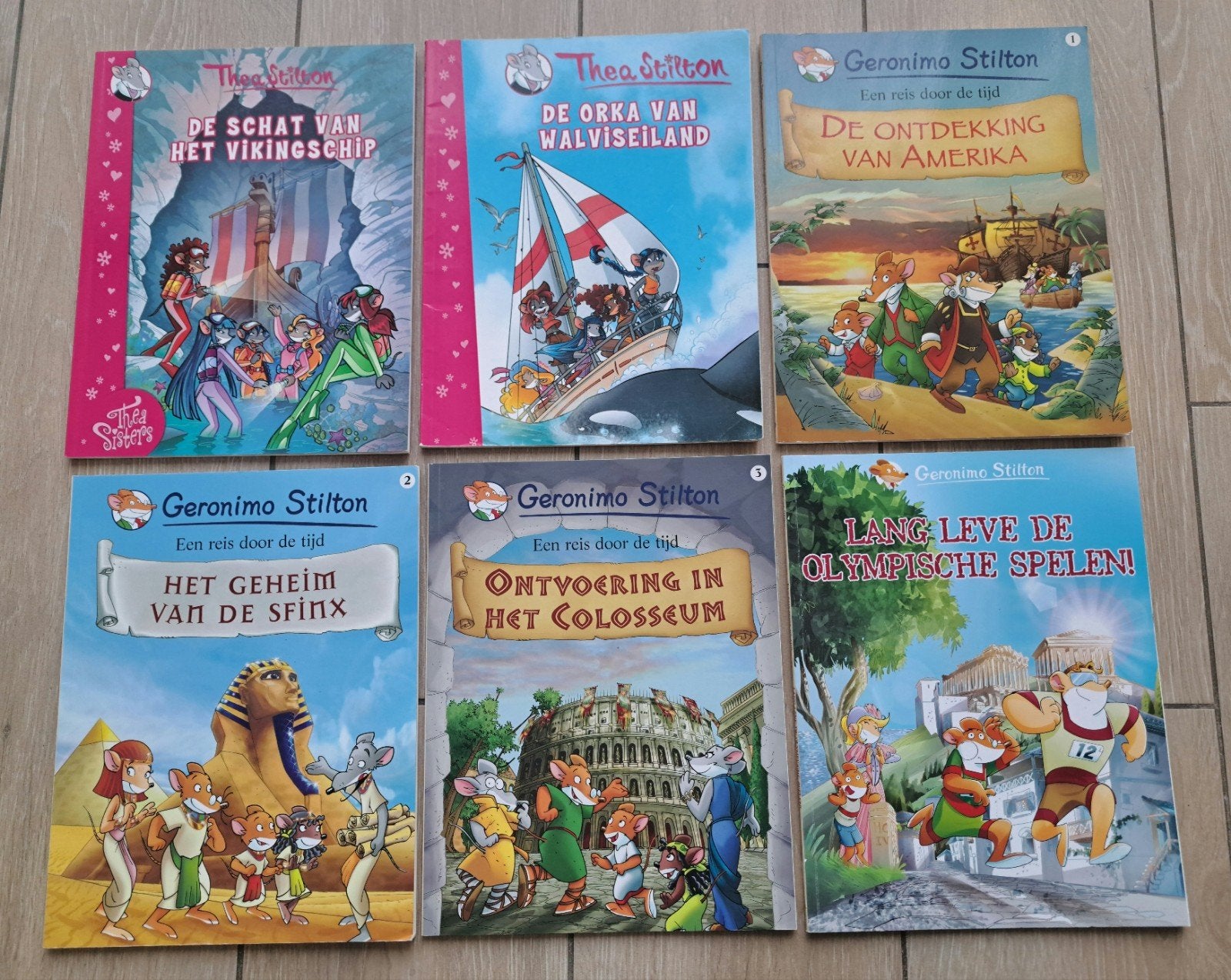 Lot strips: Thea Stilton/ Geronimo Stilton, Boeken, Ophalen of Verzenden, Zo goed als nieuw