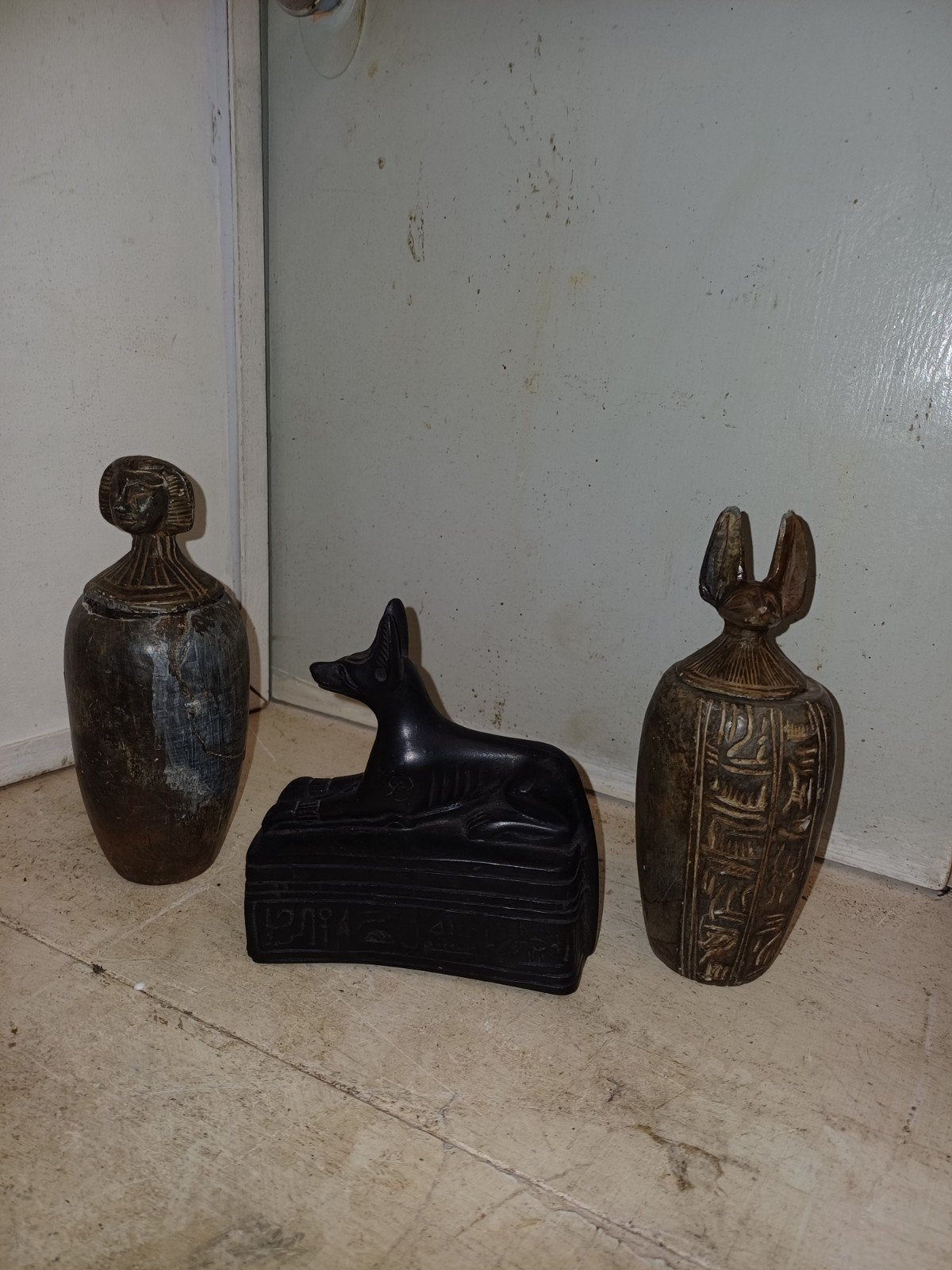 set van 3 stenen munten van EGYTE, Ophalen of Verzenden