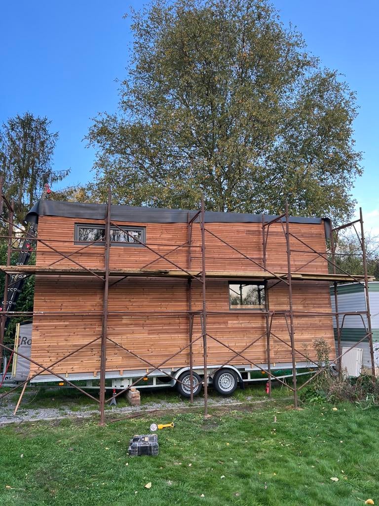 Ijzeren stelling / steiger, Doe-het-zelf en Bouw, Ophalen, Gebruikt, Gevelsteiger, 2 tot 5 meter