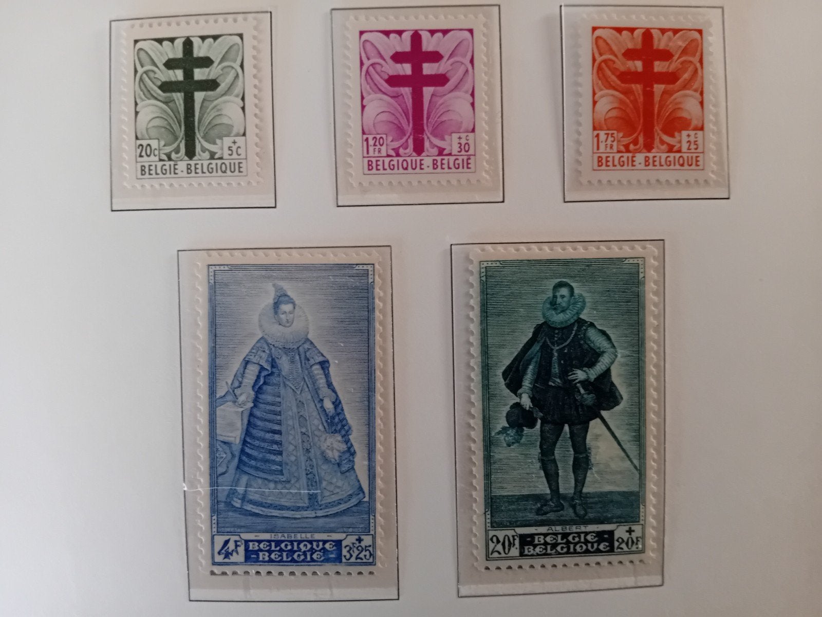 Timbres de Belgique n 787/791** lot 157P, Enlèvement ou Envoi, Neuf