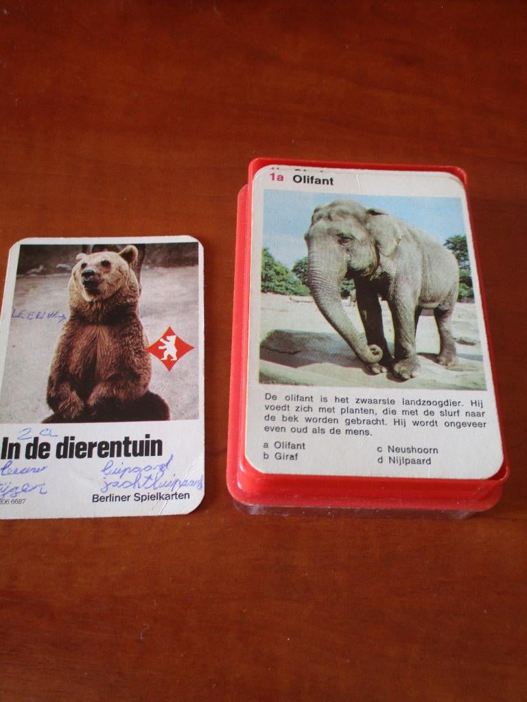 Oud kwartet - kaartspel - In de dierentuin GRATIS, Vijf spelers of meer, Ophalen, Gebruikt
